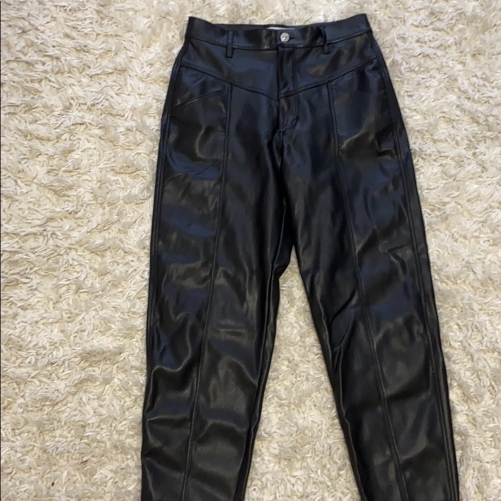 Zara leather pants
